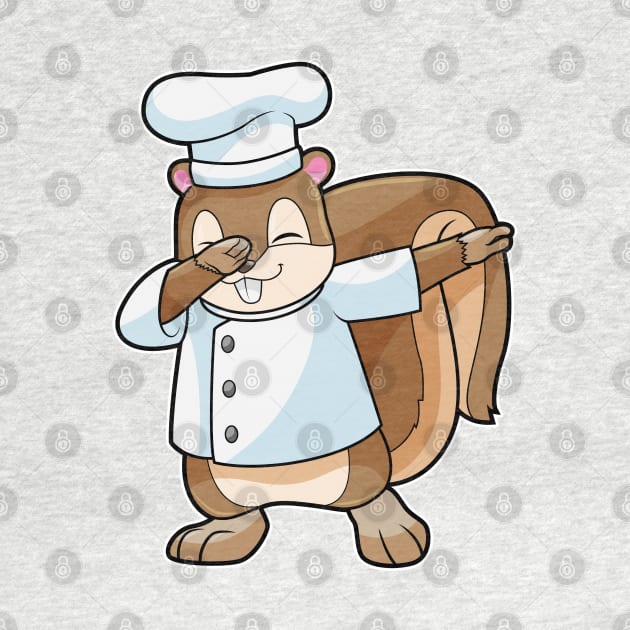 Squirrel as Cook with Cooking apron by Markus Schnabel